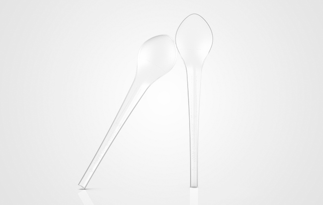 pla transparent spoon